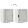 vidaXL Armoires murales de cuisine 2 pcs Porto sonoma gris