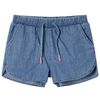 vidaXL Short pour enfants bleu denim 140