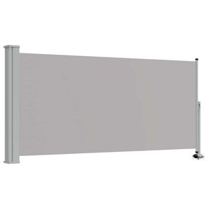 vidaXL Auvent lat&eacute;ral r&eacute;tractable de patio 120 x 300 cm Gris