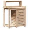 vidaXL Table de rempotage et &eacute;tag&egrave;res 82,5x50x109,5 cm bois massif pin