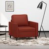 vidaXL Fauteuil Rouge bordeaux 60 cm Similicuir