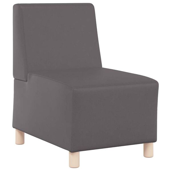 vidaXL Unit&eacute; de Sofa Modulaire Sans Accoudoirs 2 pcs Gris