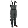 vidaXL Cuissardes avec bottes et ceinture vert fonc&eacute; taille 44