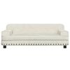 vidaXL Lit pour chien cr&egrave;me 90x53x30 cm velours