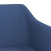 vidaXL Chaises pivotantes &agrave; manger lot de 4 bleu tissu