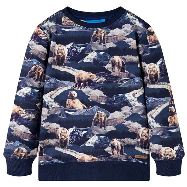Sweatshirt pour enfants bleu marine 116