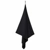 vidaXL Serviettes de sport 2 pcs Noir 180 x 90 cm