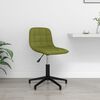 vidaXL Chaise pivotante de salle &agrave; manger Vert clair Velours