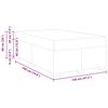 vidaXL Cadre de lit avec matelas Rose 120 x 190 cm tissu