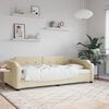 vidaXL Lit de repos sans matelas cr&egrave;me 90x200 cm tissu
