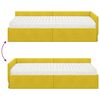 vidaXL Cadre de lit d'angle avec matelas Autre 2 pcs Vert Velours