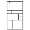 vidaXL Paroi de douche &agrave; verre ESG transparent 90x195 cm Noir