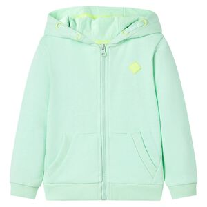 vidaXL Sweat-shirt &agrave; capuche et fermeture &eacute;clair pour enfants vert clair 104