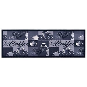 vidaXL Tapis de cuisine lavable Bleu caf&eacute; 60x180 cm