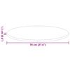 vidaXL Plateau de table Ch&ecirc;ne marron 70 x 70 x 1,5 cm