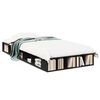 vidaXL Cadre de lit sans matelas noir 75x190 cm