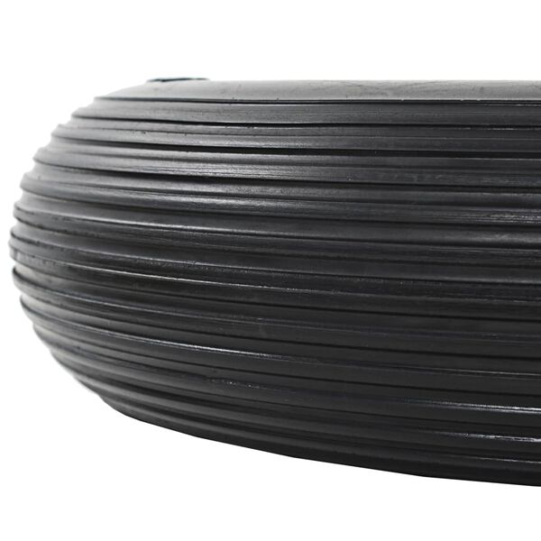 vidaXL Roue de brouette avec axe 2 pcs PU solide 4.00-8 390 mm