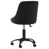 vidaXL Chaises pivotantes &agrave; manger lot de 4 noir velours