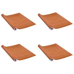 vidaXL Films autoadh&eacute;sifs pour portes 4 pcs Ch&ecirc;ne clair 210x90 cm PVC