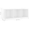 vidaXL Ensemble de meubles TV 4 pcs Blanc brillant Bois d'ing&eacute;nierie