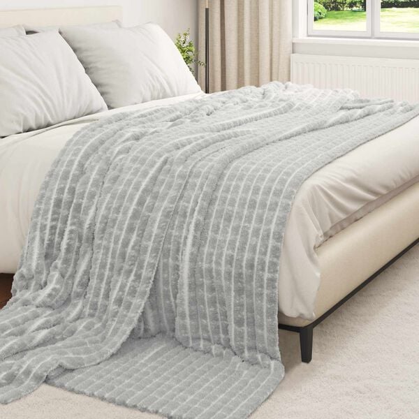 vidaXL Jet&eacute; Gris 270 x 240 cm Toison