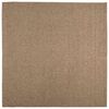 vidaXL Tapis de surface Carr&eacute; HUARTE Naturel 200 x 200 cm Polyester
