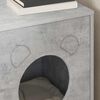 vidaXL Maison pour chat B&eacute;ton 42,5 x 40 x 53 cm Bois d'ing&eacute;nierie