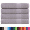 vidaXL Serviettes FROGN 4 pcs gris 100x200 cm 360 g/m&sup2;