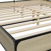 vidaXL Cadre de lit sans matelas ch&ecirc;ne sonoma 180x200 cm