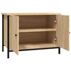 vidaXL Meuble TV avec portes Chêne Sonoma 60x35x45 cm Bois d'ingénierie