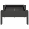 vidaXL Bac de nourrissage pour poules Noir 80 x 28 x 13.5 cm