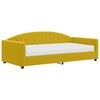 vidaXL Lit de jour avec matelas jaune 100x200 cm velours
