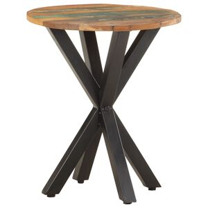 vidaXL Table d'appoint 48x48x56 cm Bois de r&eacute;cup&eacute;ration massif