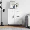 vidaXL Buffet blanc 69,5x34x90 cm bois d'ing&eacute;nierie