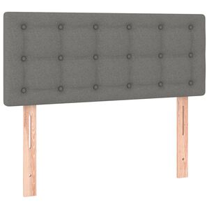 vidaXL T&ecirc;te de lit Gris fonc&eacute; 90x5x78/88 cm Tissu