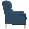 vidaXL fauteuil Bleu 76 x 94 x 102 cm tissu