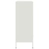 vidaXL Buffet haut blanc 68x39x101,5 cm acier