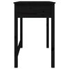 vidaXL Bureau avec tiroirs Noir 100x50x78 cm Bois massif de pin