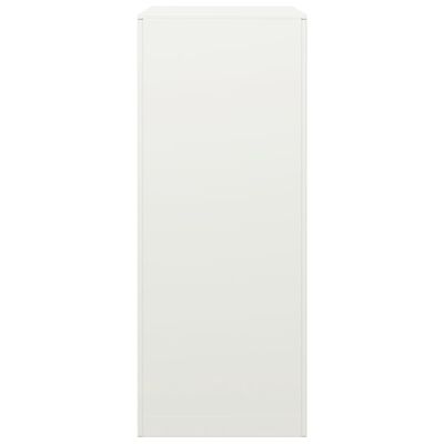 vidaXL Portant de bois de chauffage blanc 60x40x100 cm acier