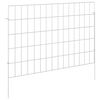 vidaXL Cl&ocirc;ture de jardin avec piquets 24 pc 75 x 50 cm Acier galvanis&eacute;