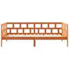 vidaXL Lit de jour sans matelas cire marron 90x200 cm bois pin massif
