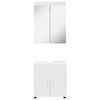 vidaXL Ensemble de mobilier de salle de bain avec &eacute;tag&egrave;re TULUM Blanc