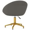 vidaXL Chaises &agrave; manger lot de 6 gris fonc&eacute; velours