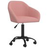 vidaXL Chaises pivotantes &agrave; manger lot de 2 rose velours