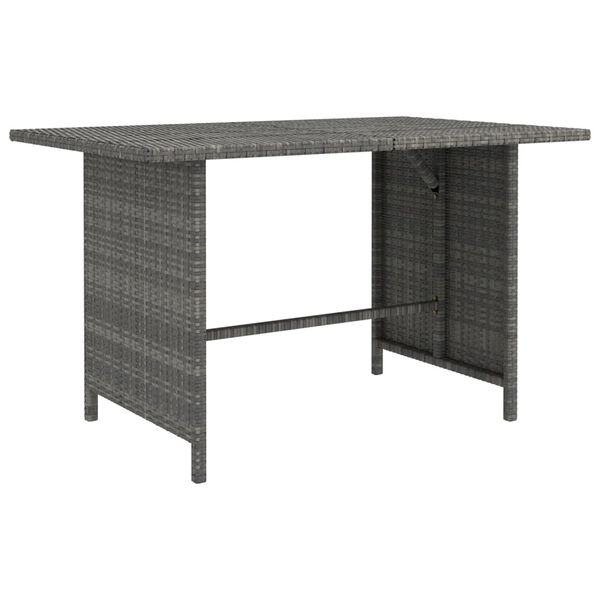 vidaXL Salon de jardin 8 pcs avec coussins R&eacute;sine tress&eacute;e Gris
