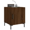 vidaXL Table de chevet ch&ecirc;ne marron 40x40x50 cm bois d&rsquo;ing&eacute;nierie