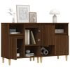 vidaXL Buffets 2 pcs ch&ecirc;ne marron 60x35x70 cm bois d'ing&eacute;nierie
