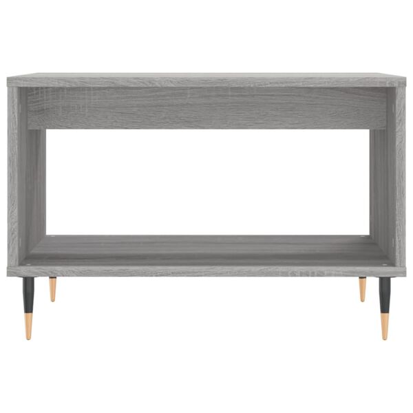 vidaXL Table basse sonoma gris 60x50x40 cm bois d'ing&eacute;nierie