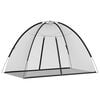 vidaXL Moustiquaire mongole avec portes 220 maille noir 200x120x130 cm