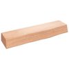 vidaXL &Eacute;tag&egrave;re murale marron clair 40x10x6 cm bois ch&ecirc;ne massif trait&eacute;